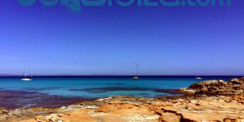 Sea sky and boats Ibiza Formentera