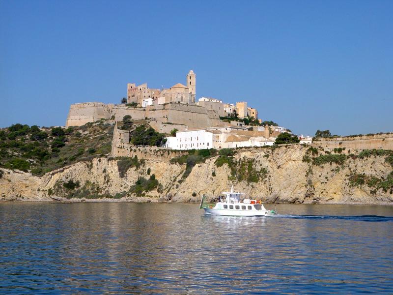 Dalt Vila Ibiza from the sea