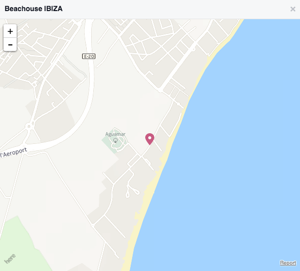 Map Beachouse Ibiza