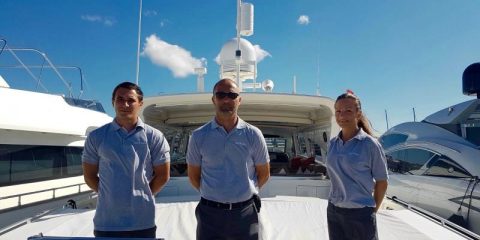 Captain Michael and crew Disco Volante Ibiza