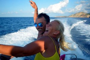 Jax and Silvio Jet2 boat trip Ibiza