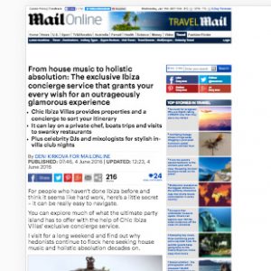 Boats Ibiza - Daily Mail article