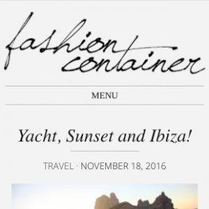 Boats Ibiza - Fashion Container article