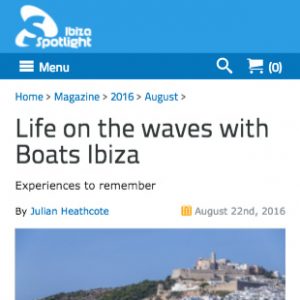 Boats Ibiza - Ibiza Spotlight article