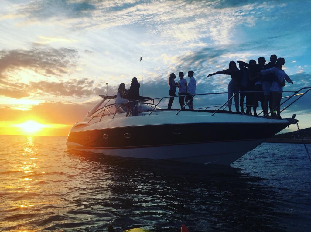Rent a boat in Ibiza in June - sunsets