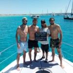 beautiful people on Ibiza boats
